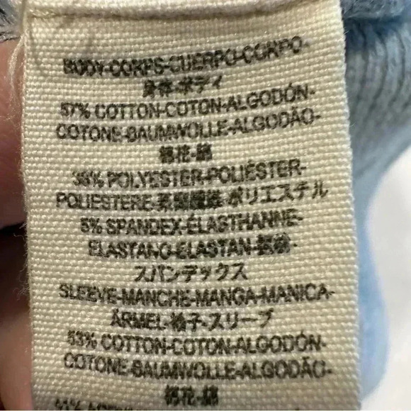 Free People Womens Newbie Ski Lodge Knit Cuff Thermal Henley Top Sz SP Lake Blue - Picture 11 of 11